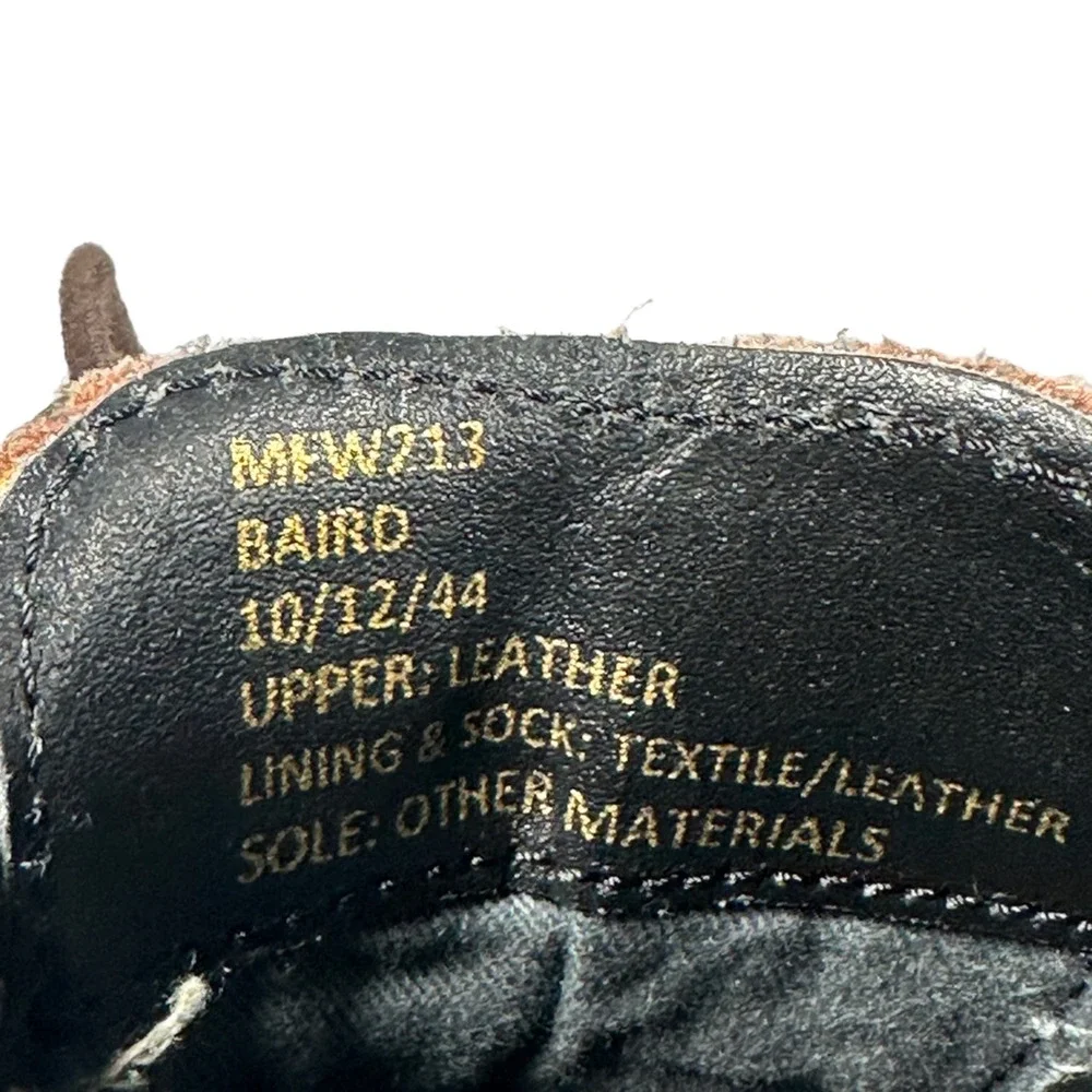 Frank Wright Baird Derby Dress Shoes Mens 12 Brown Suede‎ Wingtip Brogue Lace Up